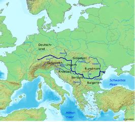 donau rivier kaart.